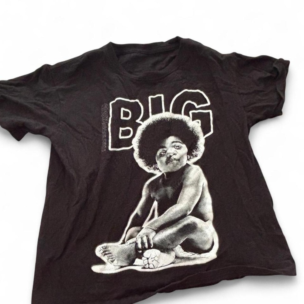 BIG Afro Baby Graphic Black T-Shirt Kids Size XL 14/16
